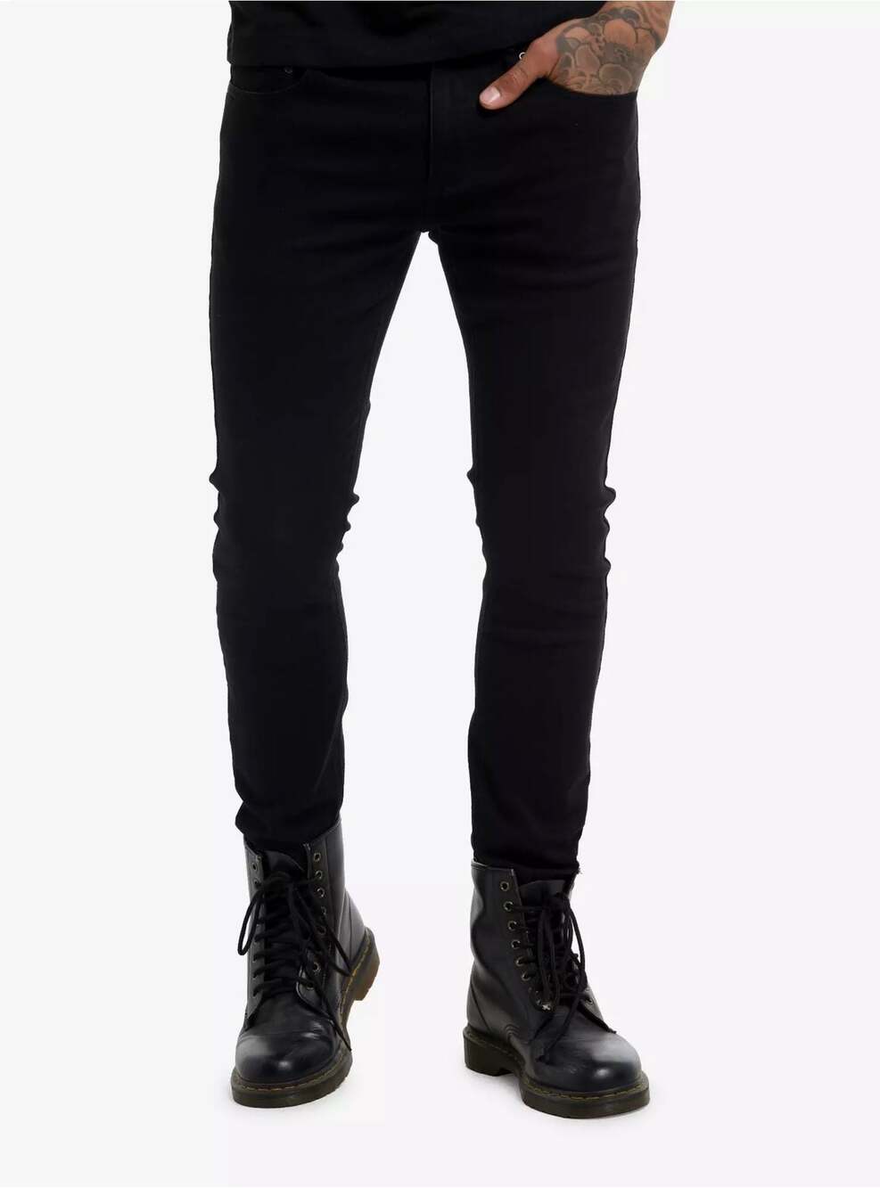Hot Topic HT Denim Men’s Stinger Skinny Jeans Black 38x30